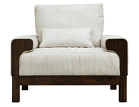 Raramuri - Armchair - White / Dark Brown