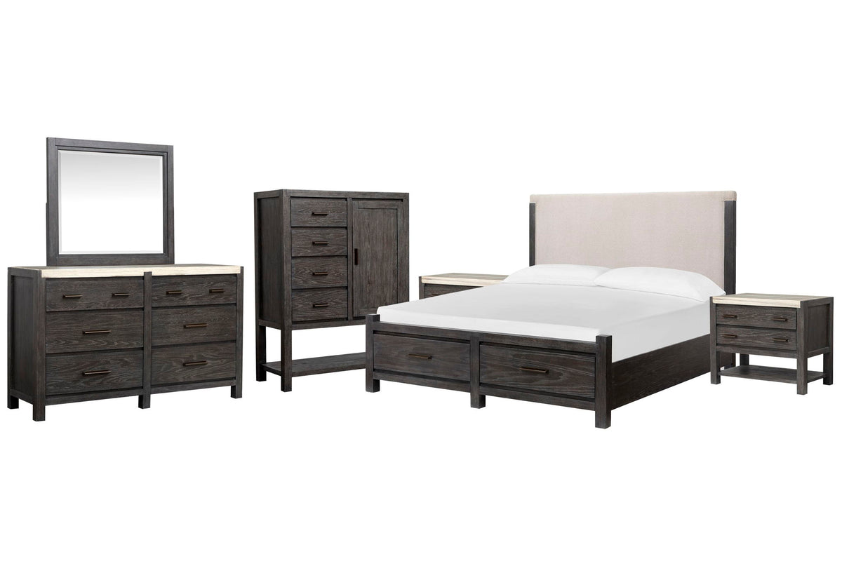 Plum Creek - Upholstered Panel Storage Bedroom Set