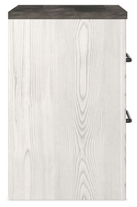 Gerridan - Two Drawer Night Stand - White / Gray