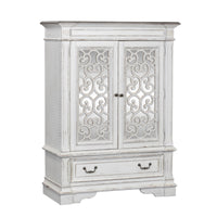 Abbey Park - Mirrored Door Chest - White