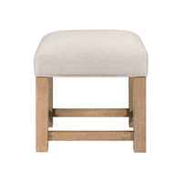 Corso - Upholstered Console Stool - Natural & Concrete