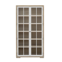 Pulaski Accents - 5-Shelf Glass Door Bookcase - Natural Wood Finish