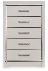 Zyniden - Silver - Five Drawer Chest