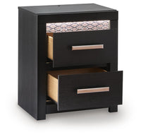 Shoralli - Two Drawer Night Stand - Black