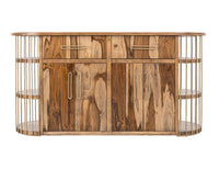 Balam - Kitchen Island With 2 Drawer & 4 Door - Light Brown