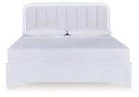 Jarlee - 4 Pc. - King Panel Bed, Dresser, Mirror And Nightstand - White