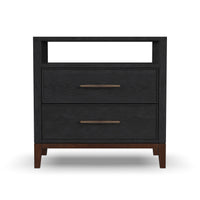 Waterfall - Nightstand - Black