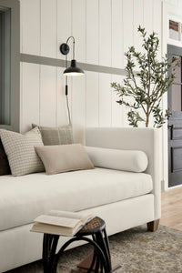 Tide & Timber - Linen Upholstery Day Bed With Twin Mattress And 4 Legs