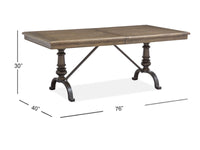 Roxbury Manor - Rectangular Dining Table - Homestead Brown