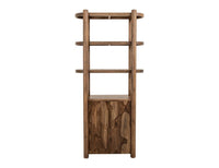 Balam - Wall Unit With Electric Fireplace Insert - Light Brown