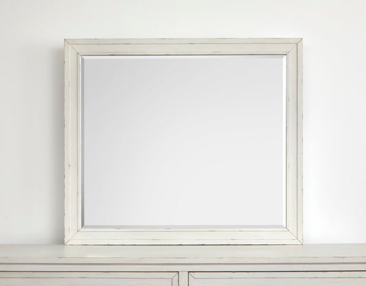 Gardenia Bay - Landscape Mirror - White