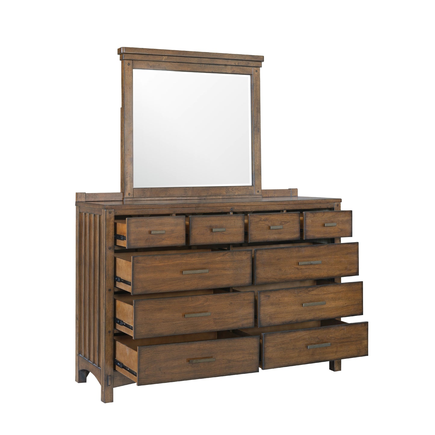 Seneca - 10-Drawer Dresser - Brown
