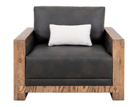 Ancora - Armchair - Dark Gray / Light Brown