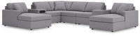 Modmax - U-Shaped Sectional - Granite