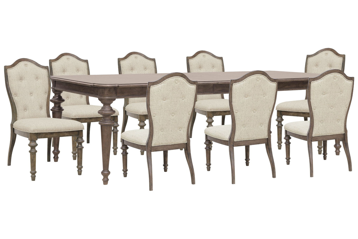 Saddle Creek - Extendable Leg Dining Table Set