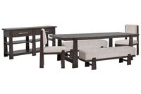 Tauren - Trestle Dining Table Set