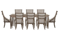 Lancaster - 9 Piece Extendable Rectangular Dining Table Set