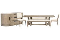 Braelyn - Extendable Trestle Dining Table Set