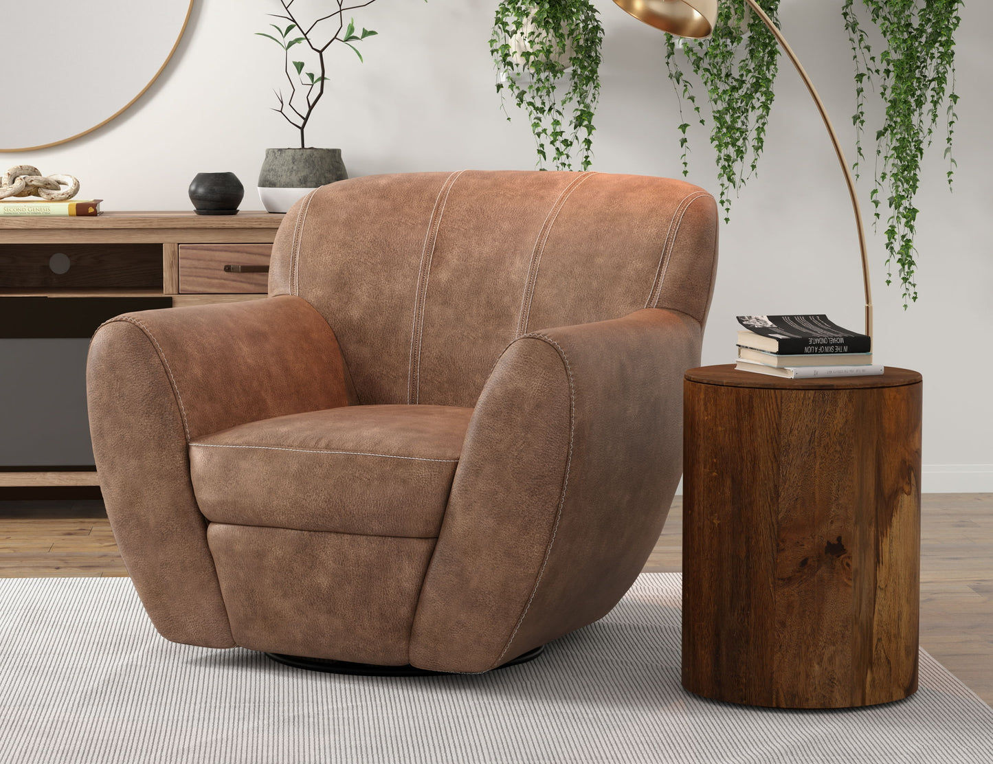 Tamesis - Armchair - Chocolate Brown