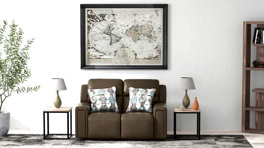 Arezzo - Power Headrest Power Reclining Loveseat With Zero Gravity/Extended Ottoman - Chocolate