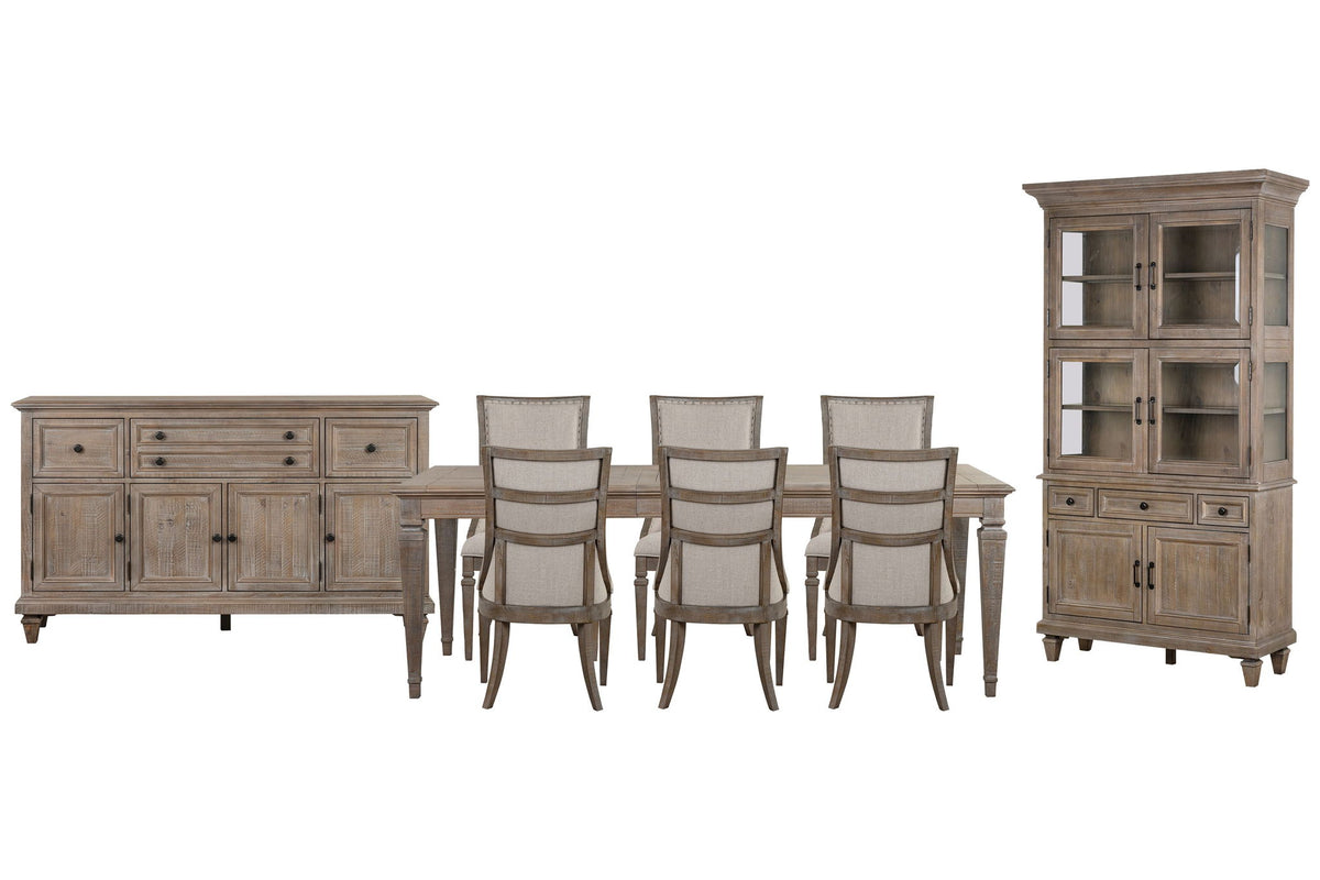 Lancaster - 9 Piece Extendable Rectangular Dining Table Set