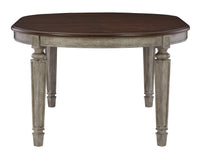 Lodenbay - Antique Gray - Oval Dining Room Extension Table