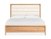Somerset - Complete Panel Bed With Upholstered Headboard