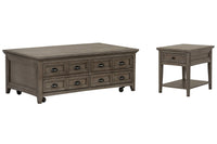 Paxton Place - Lift Top Storage Caster Cocktail Table Set