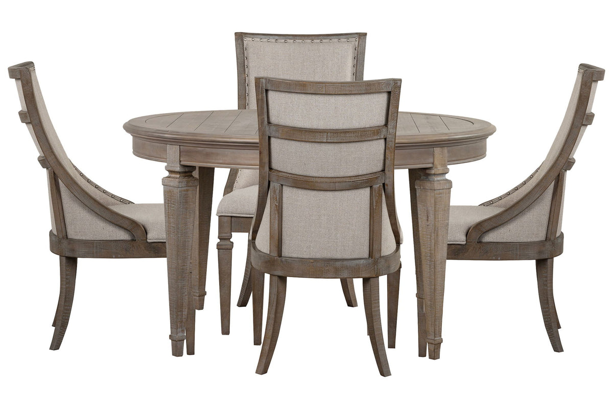 Lancaster - Extendable Round Dining Table Set