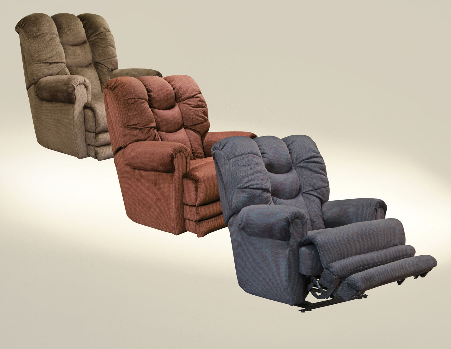 Malone - Power Lay Flat Recliner With Extended Ottoman