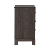 Modern Edge - Nightstand With Charging Station - Brown