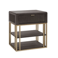 West End Loft - Accent Nightstand with Storage Drawer - Brown