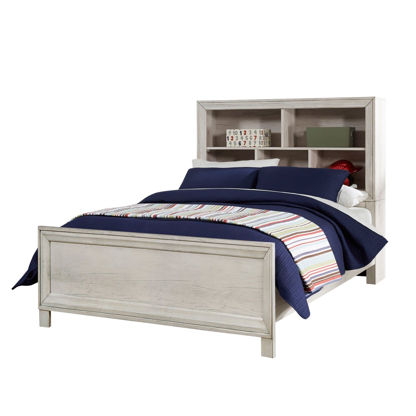 Riverwood - Bed with Bookcase Headboard