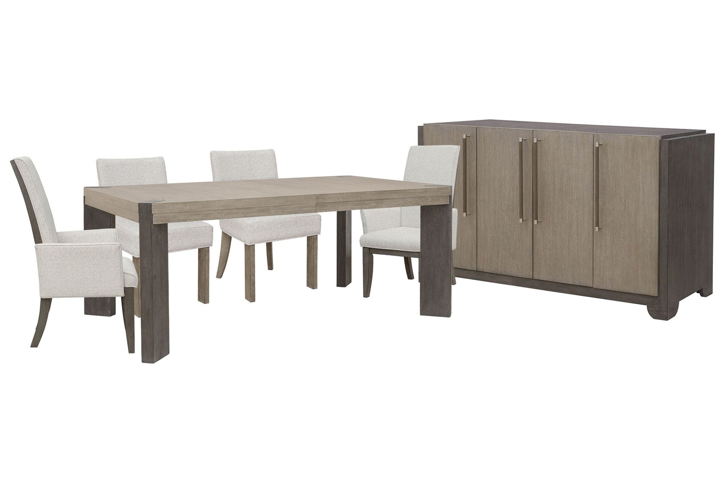 Anderson Park - Leg Dining Table Set With Klismos Chairs