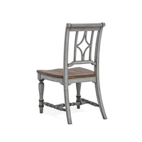 Plymouth - Dining Chair (Set of 2) - Gray / Dark Brown