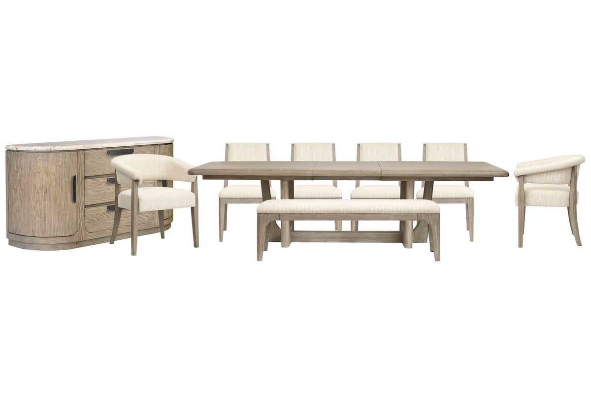 Braelyn - Extendable Trestle Dining Table Set