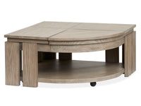 Conrad - Pie Shaped Lift Top Cocktail Table Set