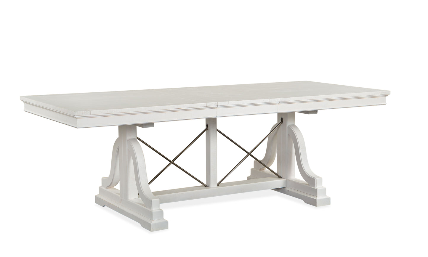 Heron Cove - Trestle Dining Table - Chalk White