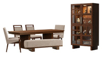 Reena - Extendable Trestle Dining Table Set