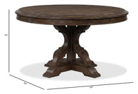 Jubilee - 54" Round Dining Table - Brown