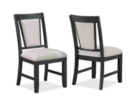 Stevens - Side Chair (Set of 2) - Charcoal & Gray