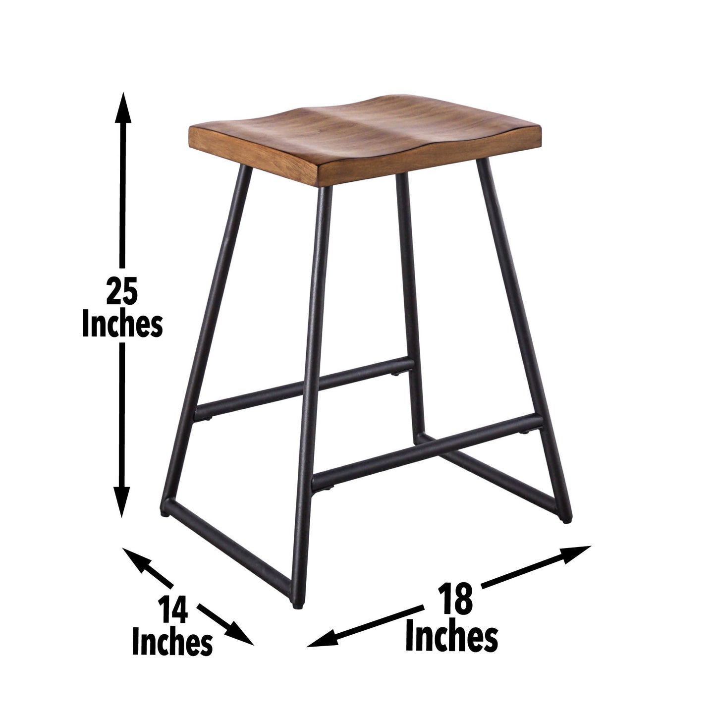 Landon - Counter Stool (Set of 2) - Light Brown