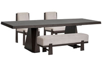 Tauren - 4 Piece Extendable Double Pedestal Dining Table Set