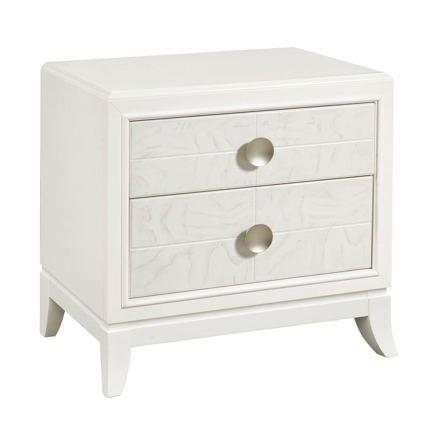 Melrose - 2-Drawer Nightstand in a White Finish - White