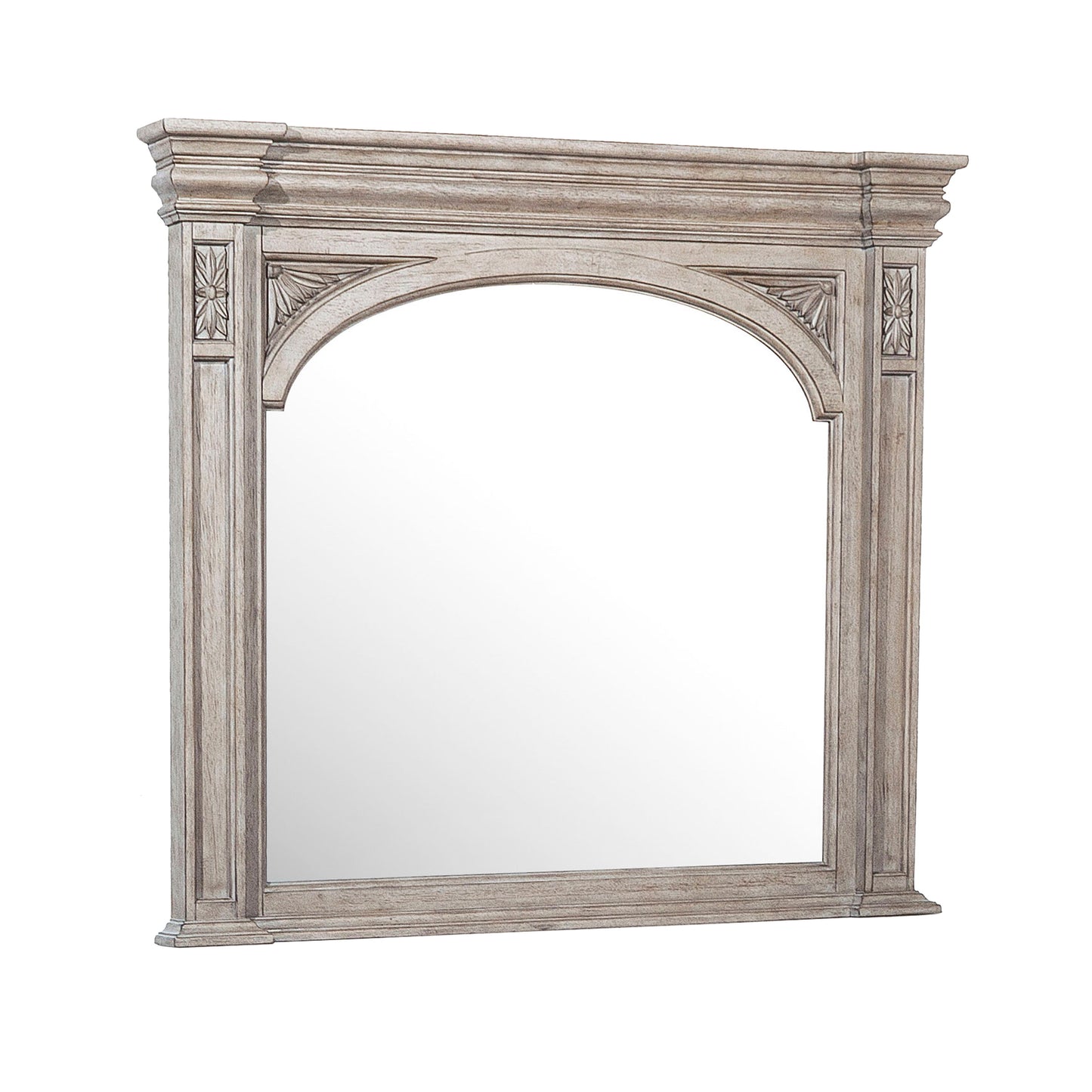 Kingsbury - Beveled Dresser Mirror - Gray