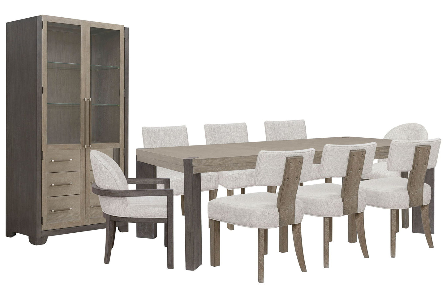 Anderson Park - Leg Dining Table Set With Klismos Chairs