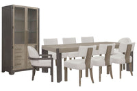 Anderson Park - Leg Dining Table Set With Klismos Chairs