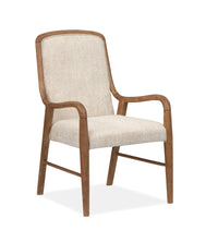 Woodward - Wood Slat Back Arm Chair (Set of 2) - Dark Clove / White