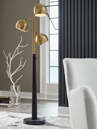 Sorcha - Metal Floor Lamp - Gold Finish / Black