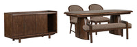Belville - Extendable Trestle Dining Table Set